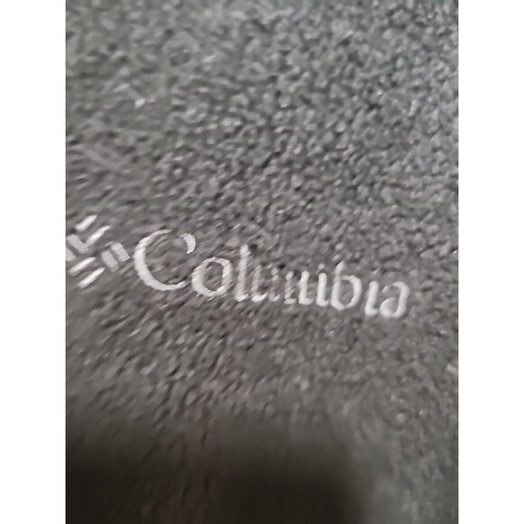 Columbia Fleece Jacket Womens Medium Black Full Zip fuzzy slim Gorpcore hiking - Picture 7 of 8